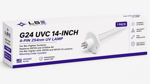 LSE Lighting 09729 G24 14" UV Lamp compatible with Bio-Fighter #09734 