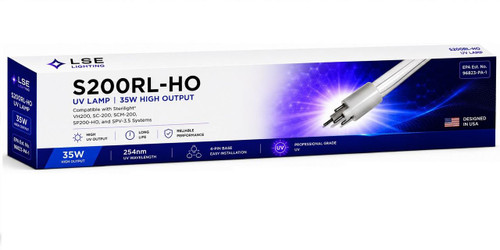 LSE Lighting S200RL-HO Replacement UV Bulb for VH200, SP200-HO, SC-200 | High Output UV-C Lamp | Designed in USA 