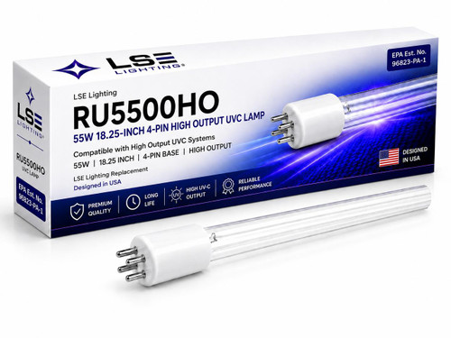 LSE Lighting RU5500HO 55W Equivalent UV Lamp Intended for Savio system 