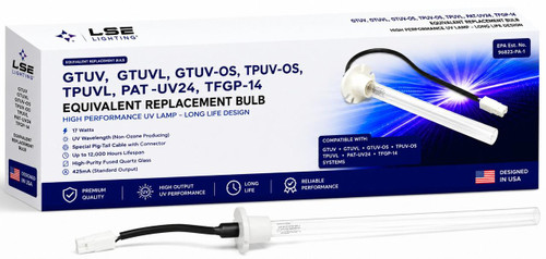 LSE Lighting TPUVL TP-UVL UV Lamp – 15” HVAC UV-C Bulb Designed in USA 