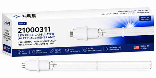 LSE Lighting 21000311 52W HO Encapsulated UV Replacement Lamp 