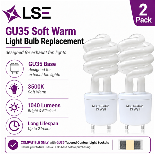 Product Image of main description of this 2pack lamps used for fans light replacement..