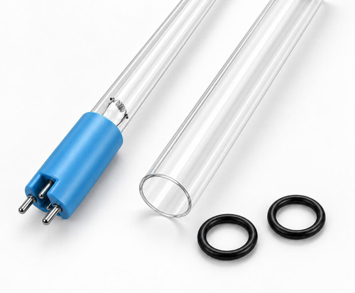 LSE Lighting AQ-UV-L420 / AQ-UV-L420C UV Lamp & Quartz Sleeve Combo for AQ-UV-15C 
