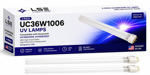 LSE Lighting 2-Pack UC36W1006 36W UV-C Bulb – USA Designed for Honeywell 