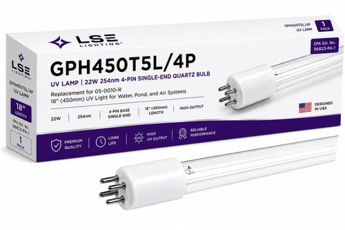LSE Lighting GPH450T5L/4P 4Pin Single Ended Germicidal Preheated Lamp 