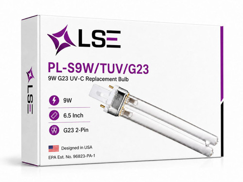  LSE Lighting Air Purifier UV Light In Duct Bulb 9W for R18 R18W R18D 