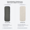 Charcoal bamboo vs bamboo terry cloth diaper inserts comparison showing stay-dry and breathable options