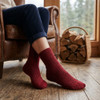 Hirsch Natur Unisex Plush Sole Socks in 100% Organic Virgin Wool