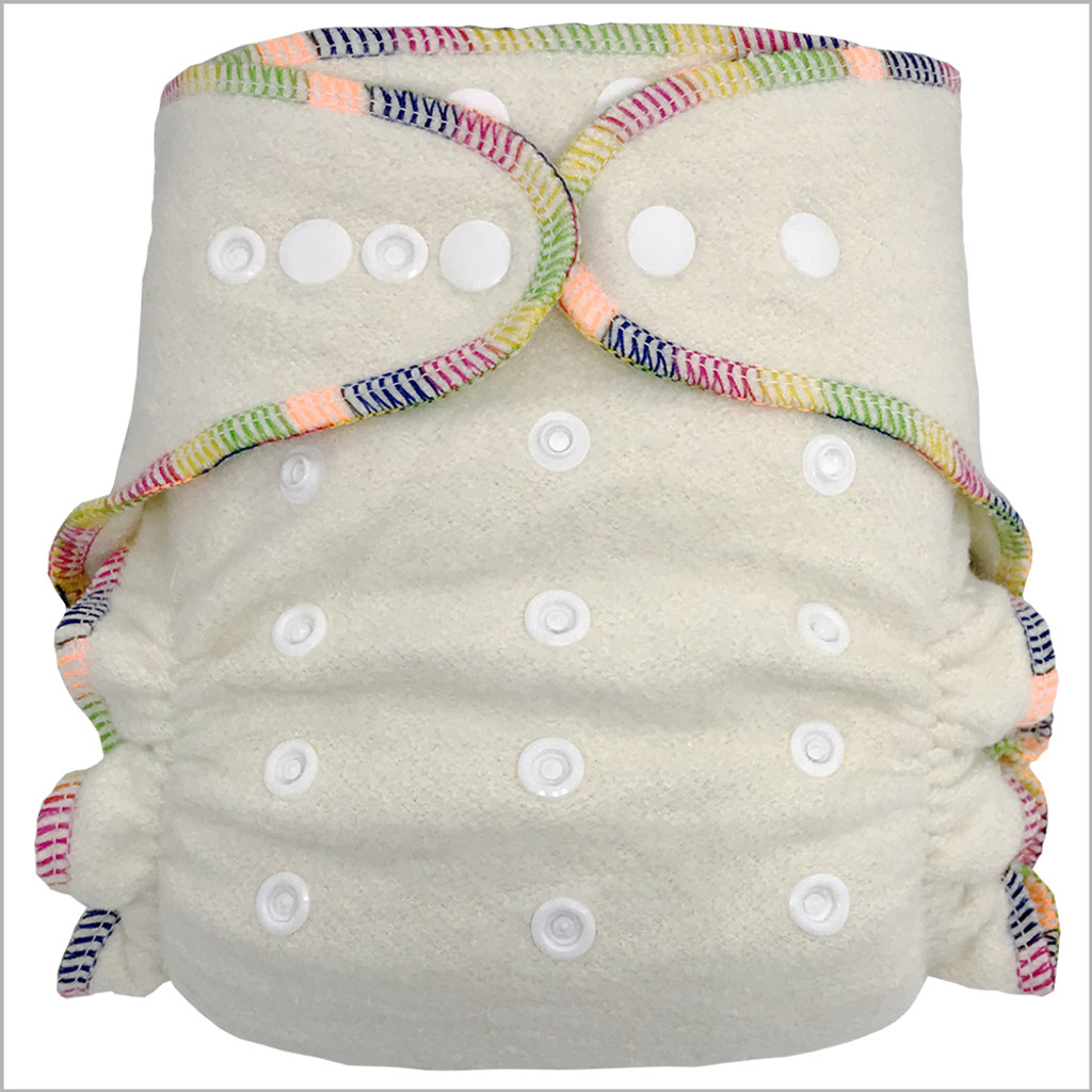 Hemp Night Fitted Cloth Diaper, One Size