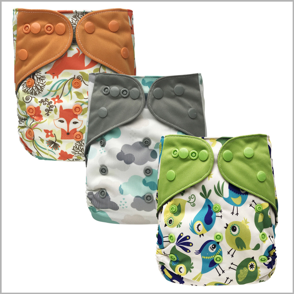 Ecoable All In One Cloth Diaper With Extra Insert Snaps