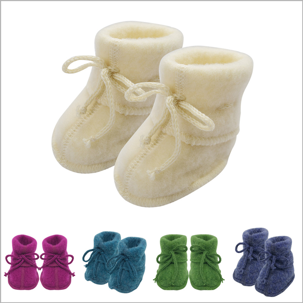 Engel Baby Ultra Warm Booties Socks, 100% Organic Wool Fleece