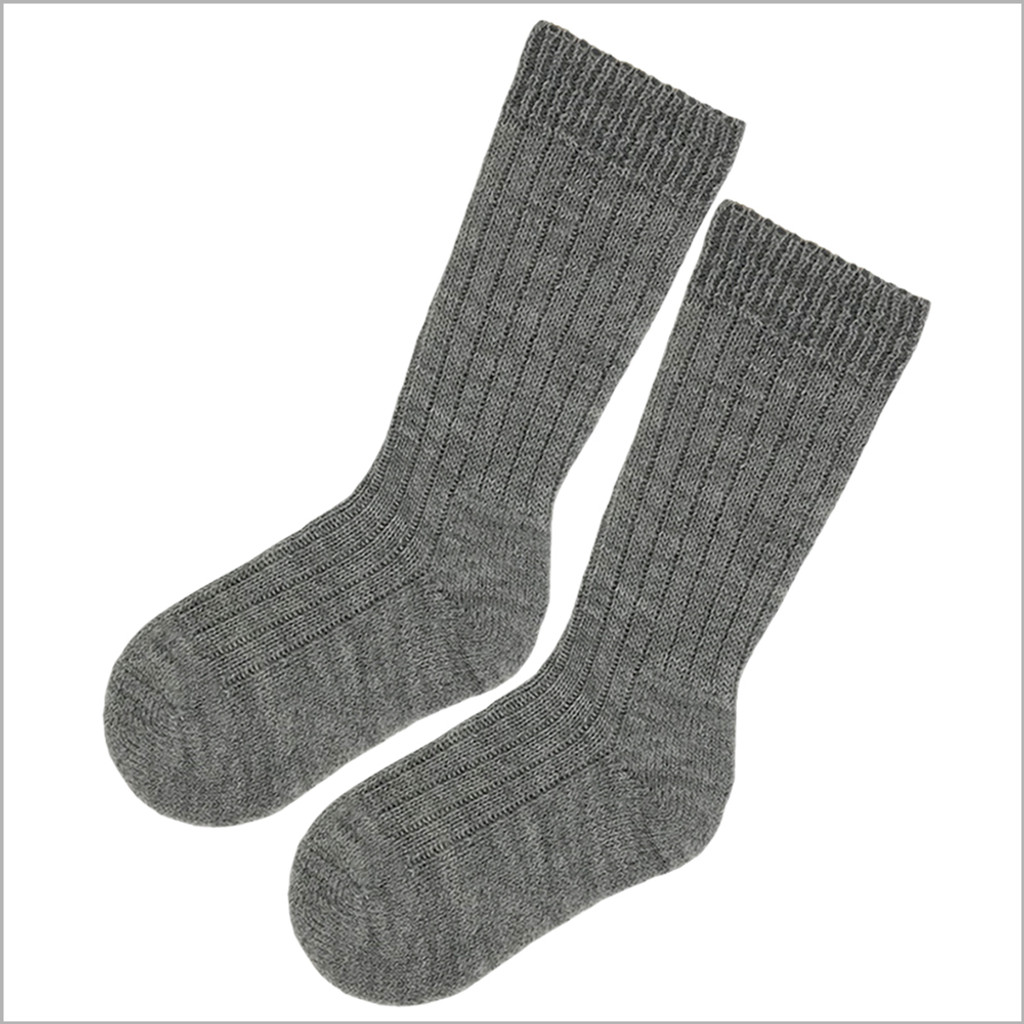 Hirsch Natur - 100% Organic Virgin Wool Thick Socks for Girls and Boys, Size Baby – 8 Years 