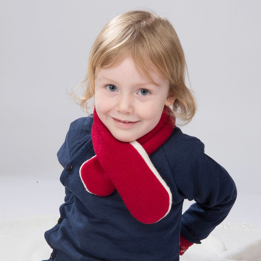 Reiff Kids Winter Neck Scarf Organic Merino Wool And Cotton