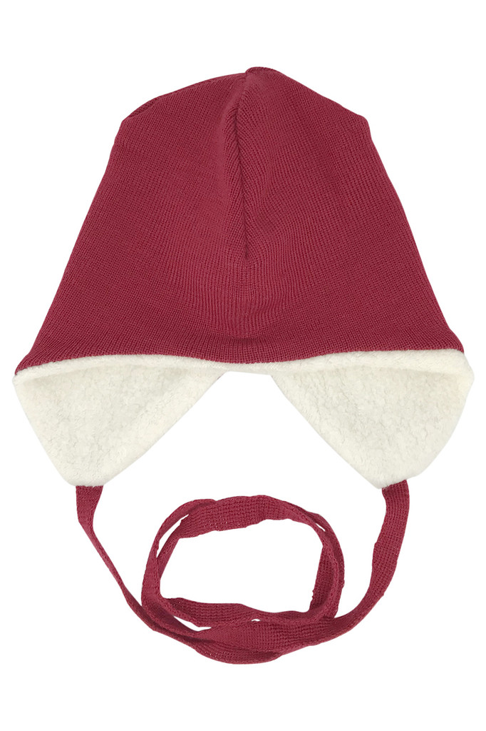 Reiff -Kids' Merino Wool Hat Lined with Organic Cotton Sherpa, Sizes Newborn - 5 years