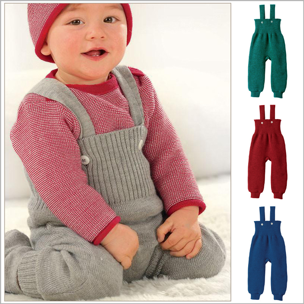 Baby and Toddler Knitted Pants, Newborn - 4 Years, 100% Organic Merino Wool