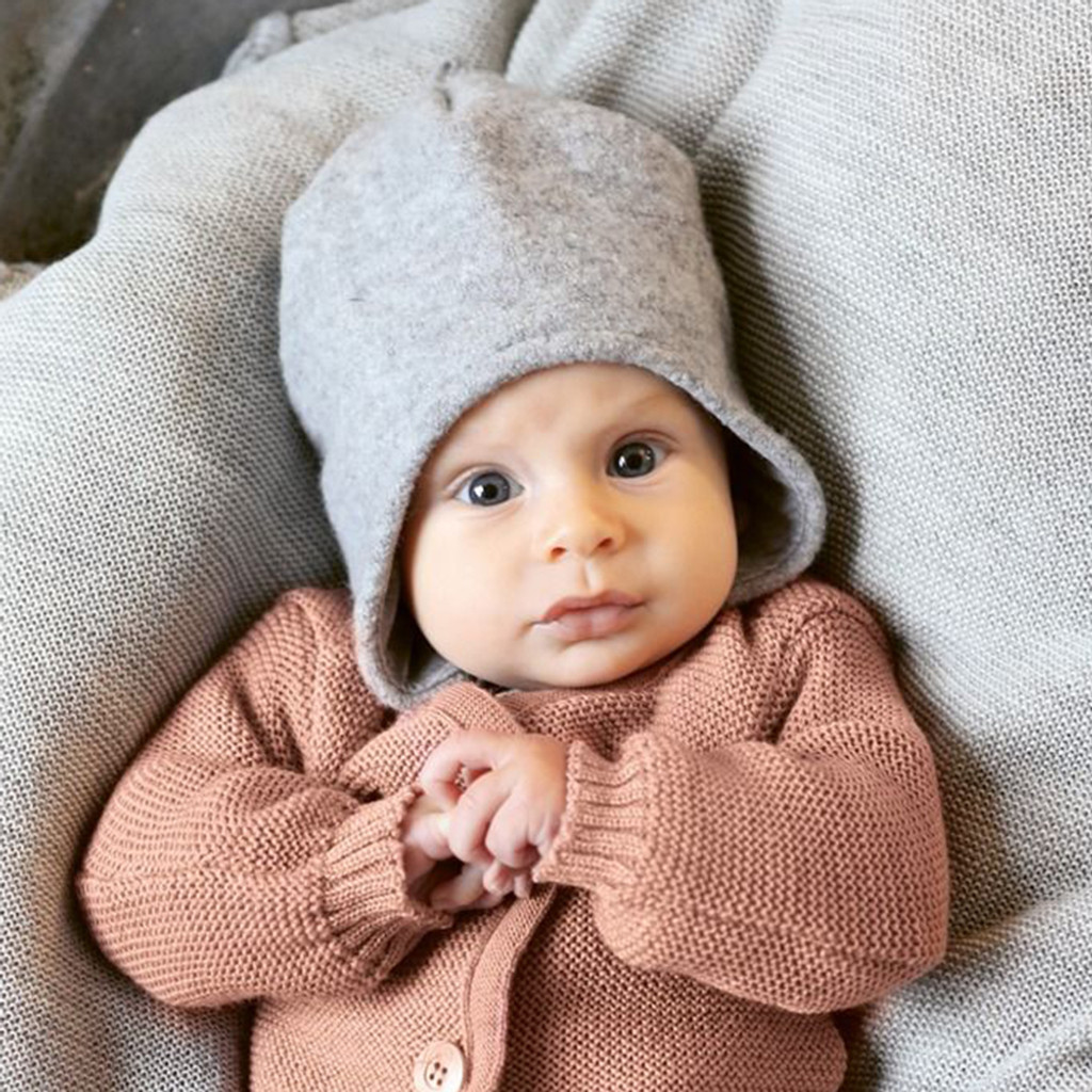 DISANA - Kids Winter Hat, 100% Organic Boiled Merino Wool, Sizes 4 Months – 3 Years