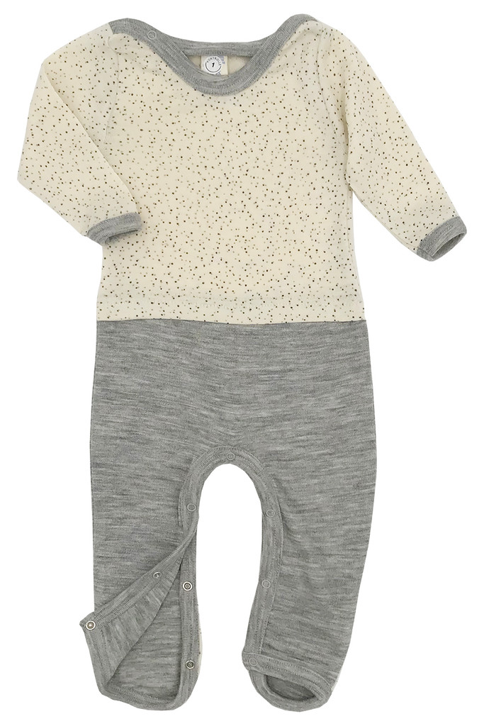 ENGEL - Baby Overall Romper Pajama with Feet, Organic 70% Wool and 30% Silk, Newborn - 2 Years