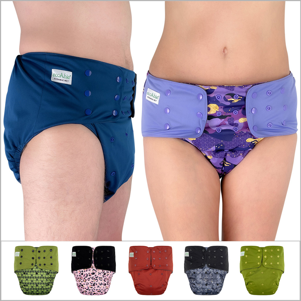 women in cloth diapers