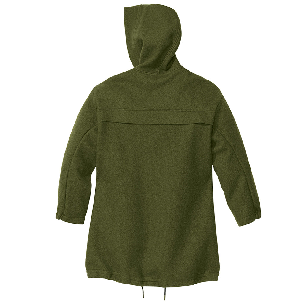 Women's Hooded Parka Jacket, 100% Organic Boiled Merino Wool