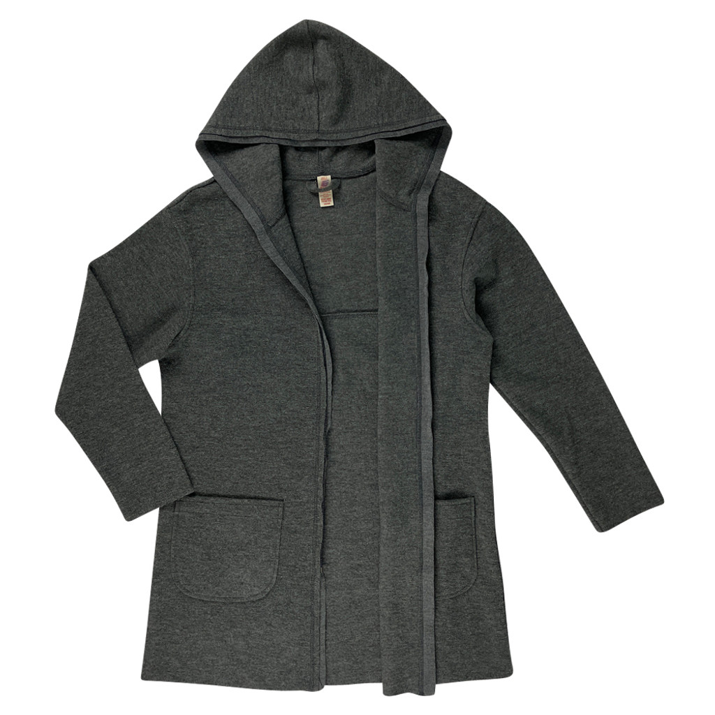 Women's Hooded Jacket, 100% Organic Boiled Merino Wool