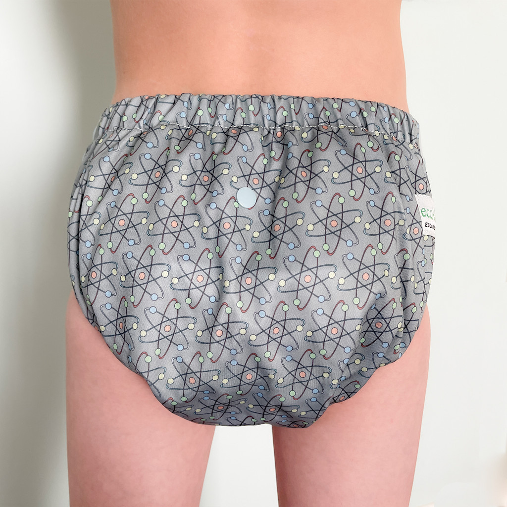 ECOABLE - Special Needs Big Kids' Protective Briefs, Pull-on Cloth Diaper for Incontinence and Bedwetting, Age 6-13 Years