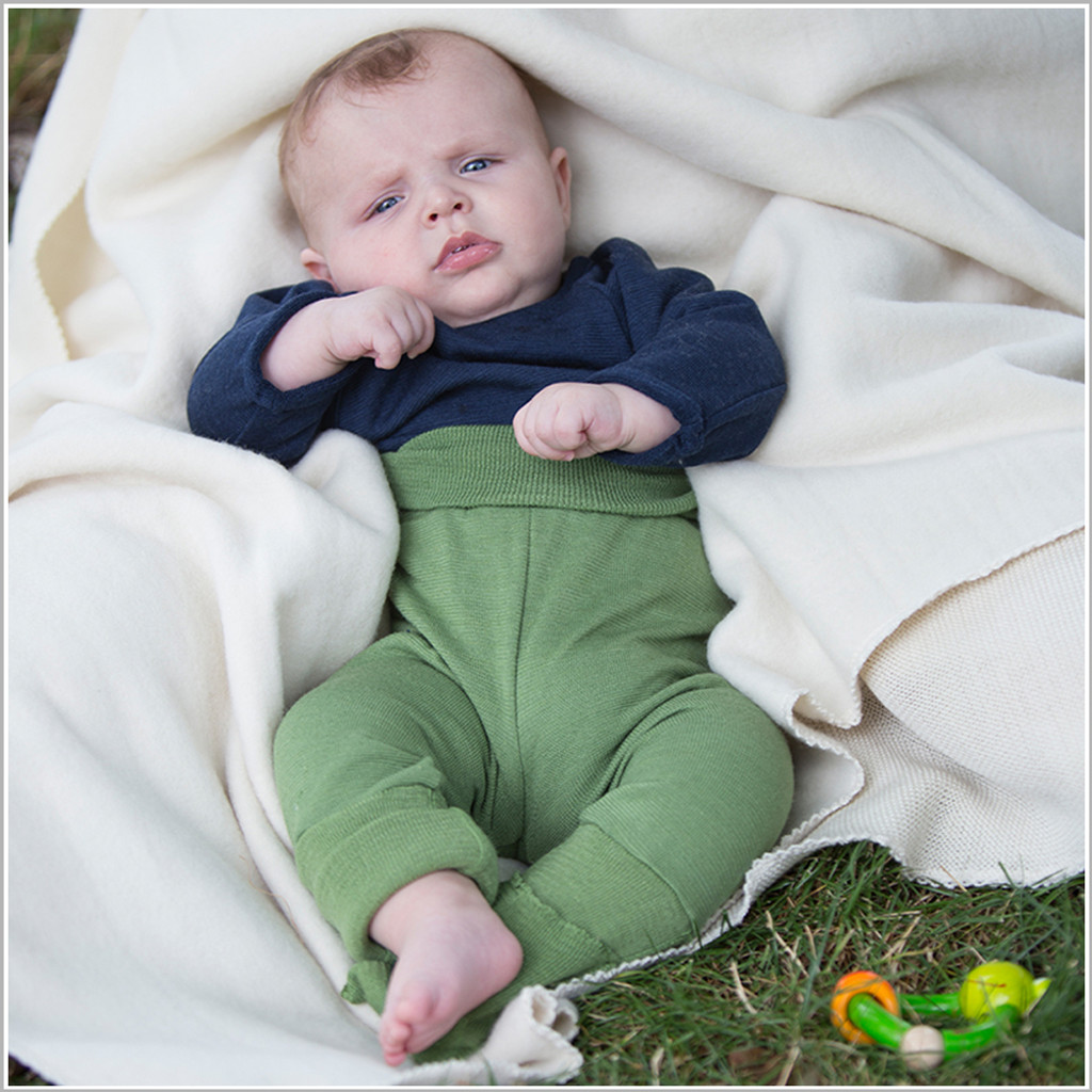 Organic Merino Wool and Silk Pants for Baby Boys and Girls FINAL SALE