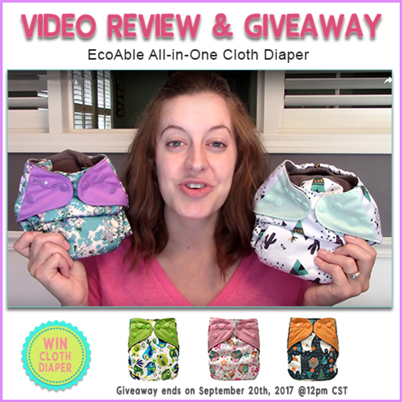 Video Review: EcoAble All-in-One Cloth Diapers by Mama S