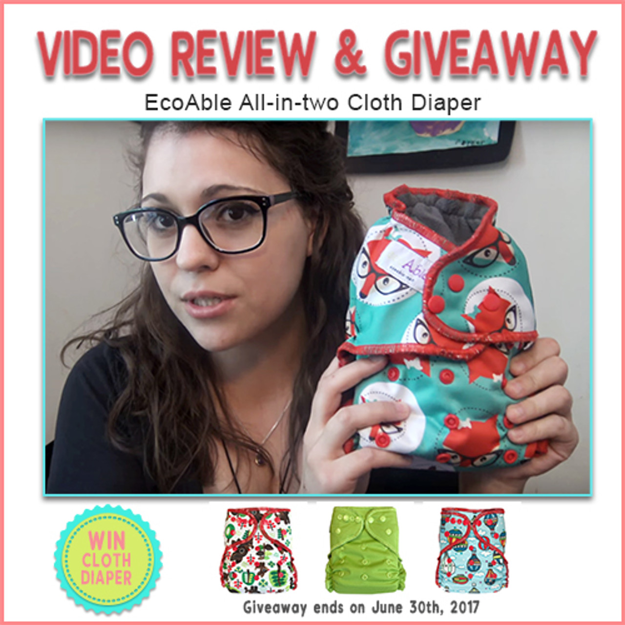 Video Review: EcoAble All-in-two Cloth Diaper by MommieTalk