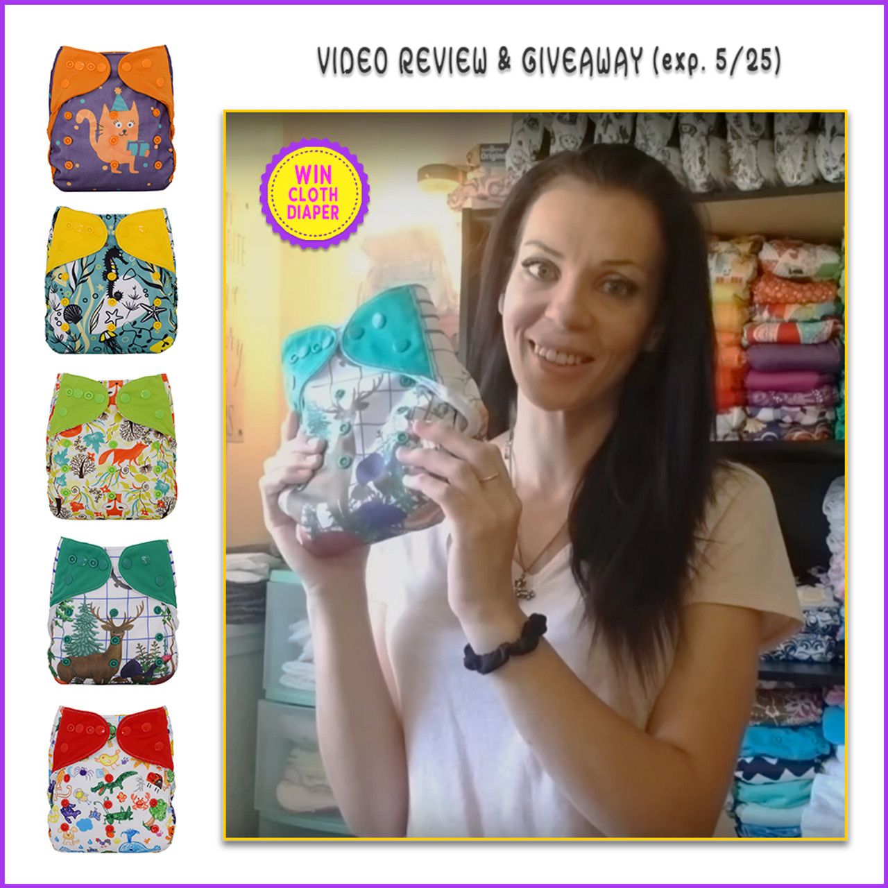 Video Review: EcoAble Cloth Diaper Cover with Prefold and Insert by Jess Is Blessed