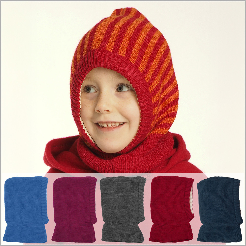 Reiff - Kids Balaclava Winter Hat, 100% Merino Wool, 1–10 years