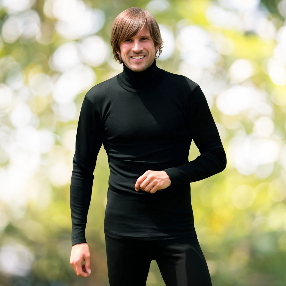 【海翔】ERL ニット Engel Men's Merino Wool Silk Turtleneck Base Layer | Long Sleeve