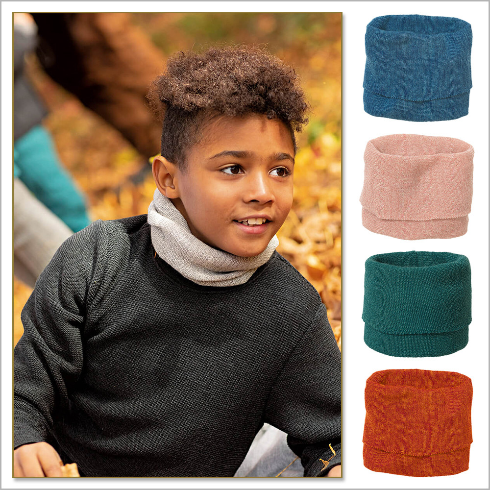 Disana Kids Merino Wool Tube Scarf | Organic kbT Wool Neck Warmer