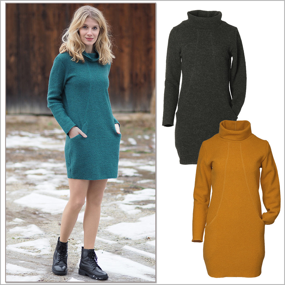 Reiff Women's 100% Wool Crepe Tunic Dress Sophie