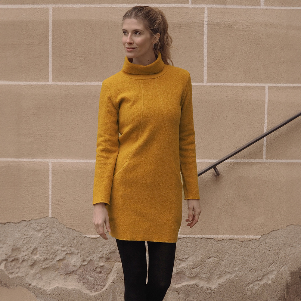 Reiff Women's 100% Wool Crepe Tunic Dress Sophie