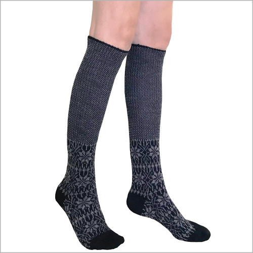 Hirsch Natur - 100% Organic Virgin Wool Knee High Socks for Women