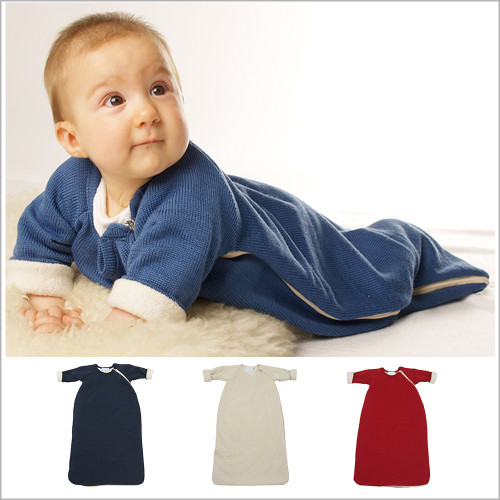 Reiff - Winter  Wearable Blanket with Sleeves, Organic Merino Wool Cotton, Sizes 3M – 3T