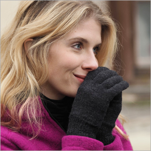 REIFF - Warm Gloves for Men and Women, 100% Organic Merino Wool