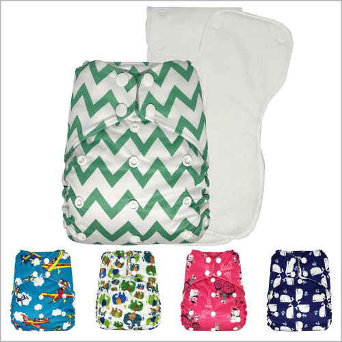 Thx One Size Pocket Cloth Diaper With 2 Microfiber Inserts