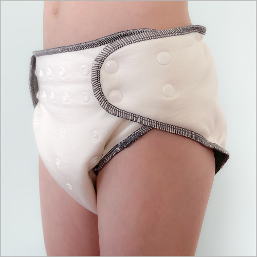 ECOABLE - Special Needs Big Kids' Absorbent Briefs, Fitted Cloth Diaper for Incontinence and Bedwetting, Age 6-16 Years