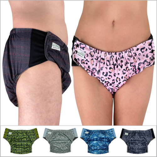 ECOABLE - Pull On Cloth Diaper 2.0: Special Needs Teens and Adults Protective Briefs for Incontinence or Bedwetting