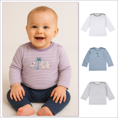 Sense Organics Baby Envelope Neck T-Shirt Tilly, 100% Organic Cotton