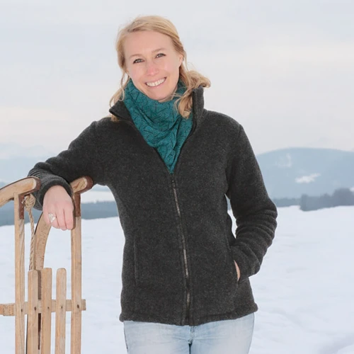 Engel Women's 100% Merino Wool Fleece Jacket