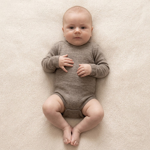 Engel Baby Long-Sleeved Body 70% Merino Wool & 30% Silk