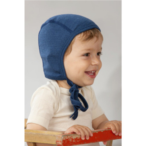 Baby Sun Hat with Neck Flap Sunblock and Chin Straps, Organic Cotton UV 80