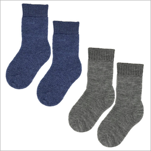 100/% Organic Wool Hirsch Natur Striped Socks for Babies and Children