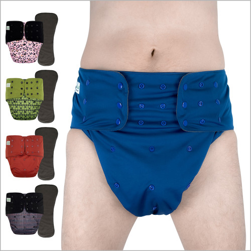 ECOABLE - Adult's Cloth Diaper Cover 2.0 - Reusable Incontinence Protective  Briefs with Insert for Special Needs Teens