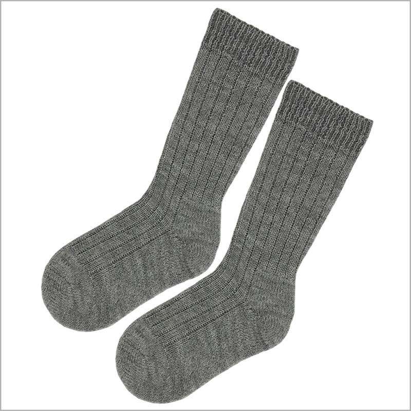 Hirsch Natur - 100% Organic Virgin Wool Thick Socks for Girls and Boys, Size Baby – 8 Years