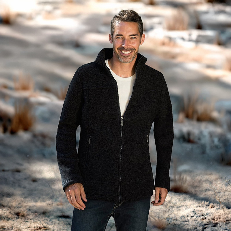 Engel Men's 100% Merino Wool Fleece Jacket
