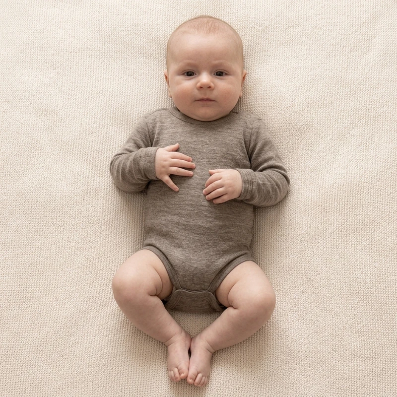 Engel Baby Long-Sleeved Body 70% Merino Wool & 30% Silk
