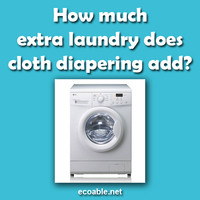 How much extra laundry does cloth diapering add?